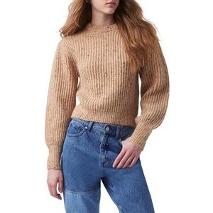 French Connection Natalya Ribbed Balloon Sleeve Sweater